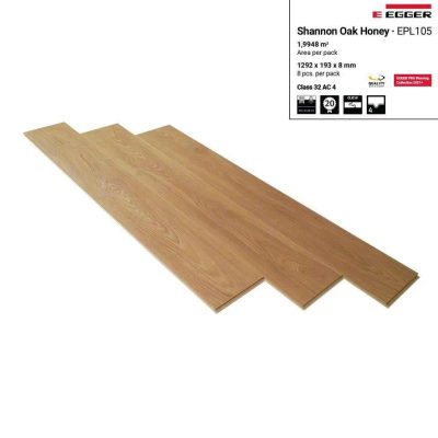 Sàn Gỗ Egger Pro 8mm EPL105 Shannon Oak Honey – ảnh thật
