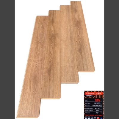 Sàn gỗ FloorLaBs Select 1205 Oak Koper 12mm màu nâu vàng