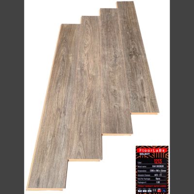 Sàn gỗ FloorLaBs Select 1213 Oak Bodrum 12mm màu xám nâu
