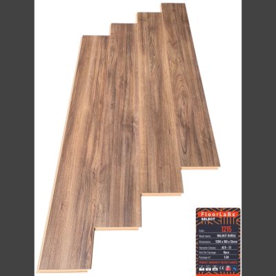 Sàn gỗ FloorLaBs Select 1215 Walnut Bursa 12mm màu nâu óc chó