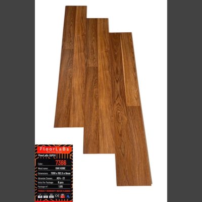 Sàn gỗ FloorLaBs Super 7366 Oak Kobe 8mm màu nâu vàng