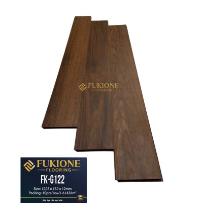 Sàn gỗ FukiOne FK-G122 12mm màu nâu gỗ