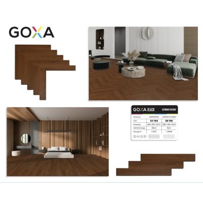Sàn Gỗ Goxa Black Cốt đen 12mm GB988 – ảnh thật
