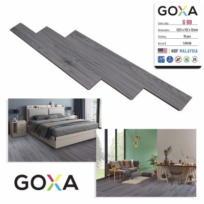 Sàn Gỗ Goxa Cốt nâu 12mm G69 – ảnh thật