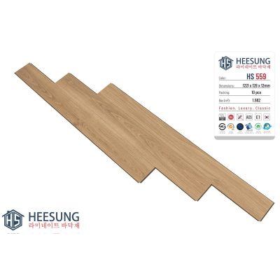 Sàn Gỗ Heesung Cốt nâu 12mm HS559 – ảnh thật