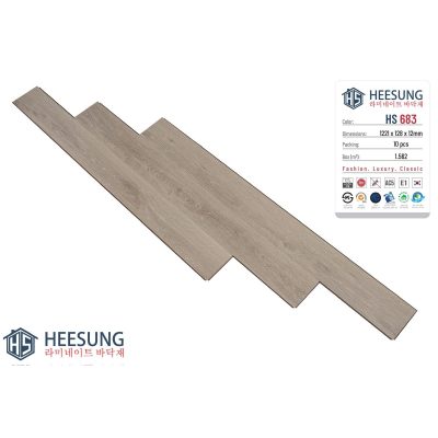Sàn Gỗ Heesung Cốt nâu 12mm HS683 – ảnh thật