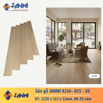 Sàn Gỗ Janmi 12mm bản nhỏ 113 A156 – ảnh thật