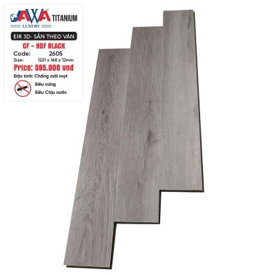 Sàn Gỗ Jawa Titanium Lõi đen 12mm 2605 – ảnh thật
