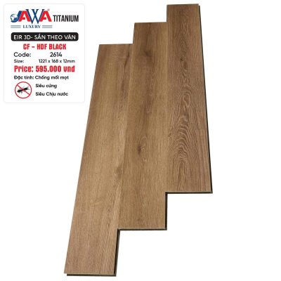 Sàn Gỗ Jawa Titanium Lõi đen 12mm 2614 – ảnh thật