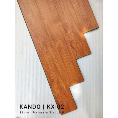 Sàn gỗ Kando Aqua+ KX-02 cốt xanh 12mm – ảnh thật