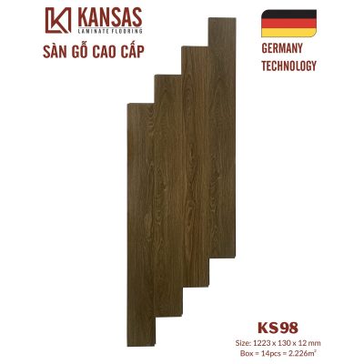 Sàn gỗ Kansas KS98 12mm – ảnh thật