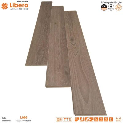 Sàn Gỗ Libero Cốt nâu 12mm L666 – ảnh thật