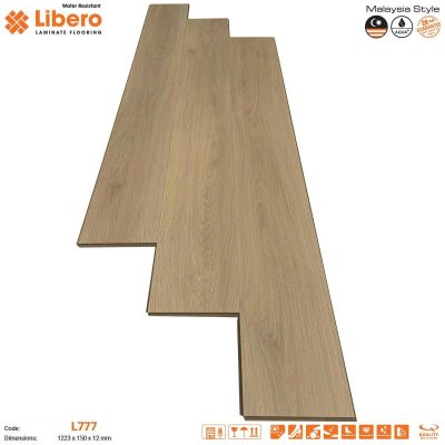 Sàn Gỗ Libero Cốt nâu 12mm L777 – ảnh thật
