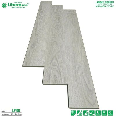 Sàn Gỗ Libero Plus Cốt xanh chống ẩm 12mm LP06 – ảnh thật