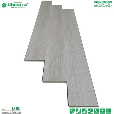 Sàn Gỗ Libero Plus Cốt xanh chống ẩm 12mm LP08 – ảnh thật