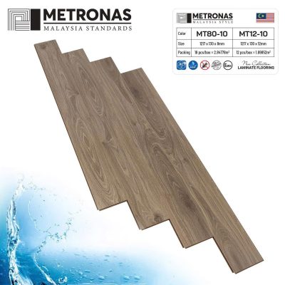 Sàn gỗ Metronas MT80-10 cốt nâu 8mm – ảnh thật
