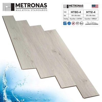 Sàn gỗ Metronas MT80-4 cốt nâu 8mm – ảnh thật