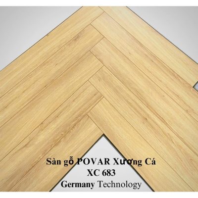 Sàn Gỗ Povar Xương cá cốt xanh 12mm XC683 – ảnh thật