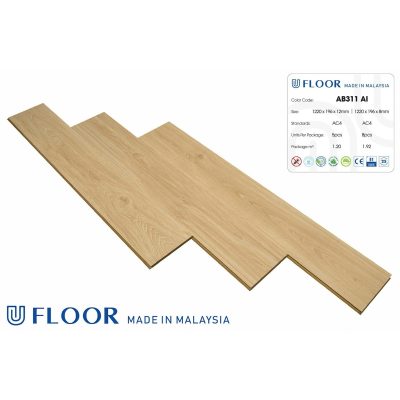 Sàn Gỗ UFloor 8mm AB311 – ảnh thật