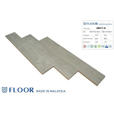 Sàn Gỗ UFloor 8mm AB317 – ảnh thật
