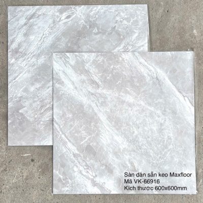 Sàn Nhựa Dán Keo Vuông Maxfloor VK-66916 (600×600mm) – ảnh thật