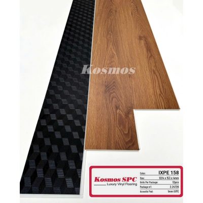 Sàn Nhựa Kosmos SPC 4mm + đế IXPE 1mm IXPE 158 – ảnh thật