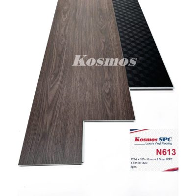 Sàn Nhựa Kosmos SPC 6mm + đế IXPE 1,5mm N613 – ảnh thật