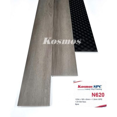 Sàn Nhựa Kosmos SPC 6mm + đế IXPE 1,5mm N620 – ảnh thật