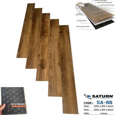 Sàn Nhựa Saturn SPC 4mm SA-66 – ảnh thật