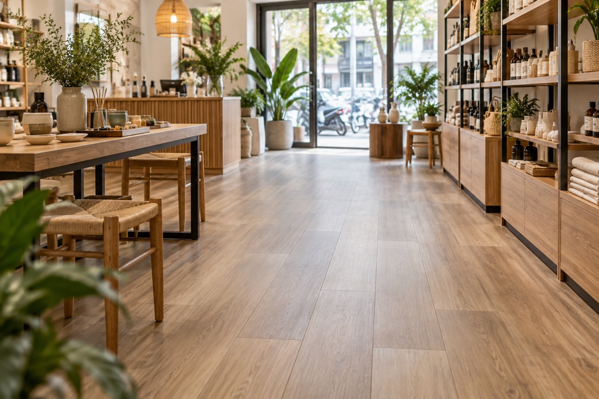sàn nhựa THFloor – ảnh minh hoạ không gian lát sàn