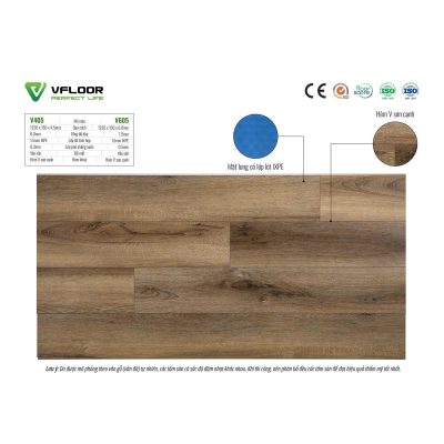 Sàn nhựa Vfloor Luxury V605 7,5mm – ảnh tem thật