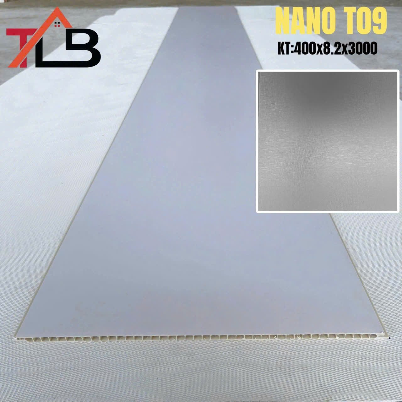 Mẫu tấm Nano T09 quy cách 8,2x400x3000mm