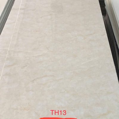 Tấm nhựa PVC vân đá TH13 màu xám be nhạt, vân mây nhẹ