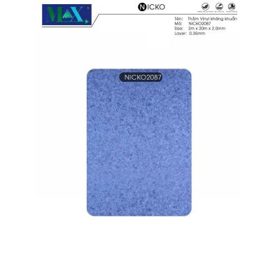 Thảm Vinyl Kháng Khuẩn Nicko 2mm 2087 – ảnh thật