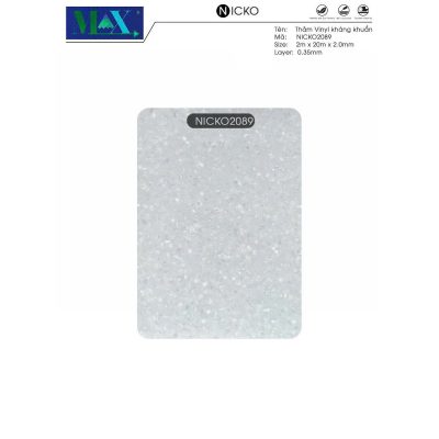 Thảm Vinyl Kháng Khuẩn Nicko 2mm 2089 – ảnh thật