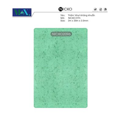 Thảm Vinyl Kháng Khuẩn Nicko 2mm 2096 – ảnh thật