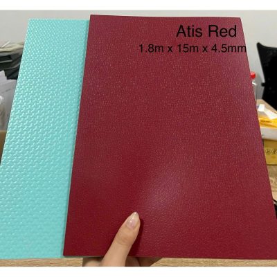 Thảm Vinyl Thể Thao Atis Red 4,5mm – ảnh thật